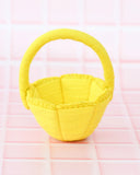 Petite Yellow Felt Easter Basket, Dragonfly Toys 