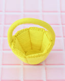 Petite Yellow Felt Easter Basket, Dragonfly Toys 