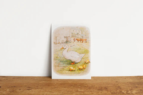 Postcard - Beatrix Potter Duck and Ducklings
