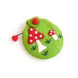 Purse - Mushroom (Green) Tara treasures