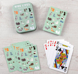 Rex London Playing Cards in a Tin – Nine Lives, Dragonfly Toys 