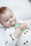 Rubber Crocodile Flat Teether -Boxed