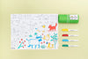 Scribble Mat Reusable Colouring Portable Mat - On the Farm