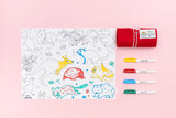 Scribble Mat Reusable Colouring Portable Mat - Baby Australian Animals
