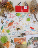 Scribble Mat Reusable Colouring Portable Mat - Baby Australian Animals