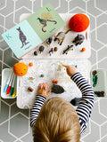 Scribble Mat Reusable Colouring Portable Mat - Baby Australian Animals