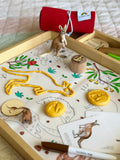 Scribble Mat Reusable Colouring Portable Mat - Baby Australian Animals