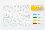 Scribble Mat Reusable Colouring Portable Mat - In the Garden