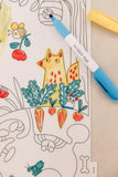 Scribble Mat Reusable Colouring Portable Mat - In the Garden