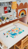 Scribble Mat Reusable Colouring Portable Mat - Under the Sea