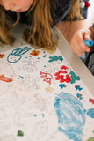 Scribble Mat Reusable Colouring Portable Mat - Under the Sea