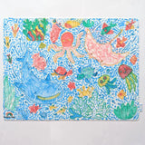 Scribble Mat Reusable Colouring Portable Mat - Under the Sea