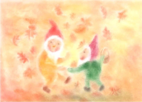 Secorell Postcard "Leaf dance Dragonfly Toys 