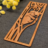 Sleepy Koala: Australian Wooden Bookmark