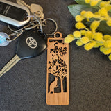 Sleepy Koala: Australian Wooden Keyring