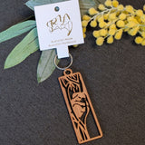 Sleepy Koala: Australian Wooden Keyring