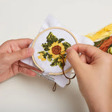 Sunflower Mini Cross Stich Embroidery Dragonfly Toys 