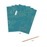 The Pond Scratch Cards by Djeco, Dragonfly Toys 
