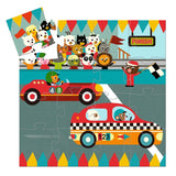 The Racing Car 16pc Silhouette Puzzle