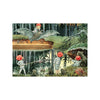 Postcard - The Santa children in the pond - Elsa Beskow