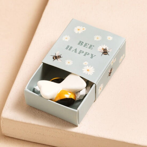 Tiny Matchbox Ceramic Bee Token, Dragonfly Toys 