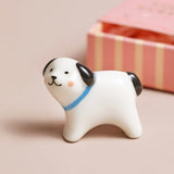 Tiny Matchbox Ceramic Dog Token, Dragonfly Toys
