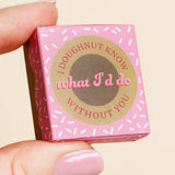 Tiny Matchbox Ceramic Doughnut Token