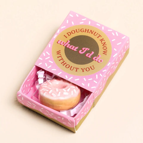 Tiny Matchbox Ceramic Doughnut Token, Dragonfly Toys