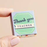 Tiny Matchbox Ceramic Apple Teacher Token _ Dragonfly Toys