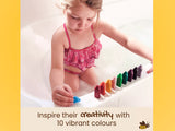 Triangle Bath Crayons by Honeysticks, Dragonfly Toys 