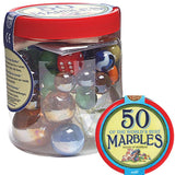 Tub of 50 of the World's Best Marbles Dragonfly Toys 1
