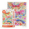 WerkShoppe Snax 100 Pc Puzzle – Butterfly Floral, Dragonfly Toys 
