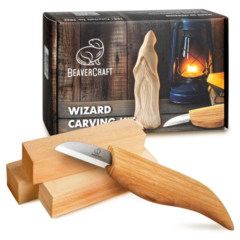 Wizard Carving Kit – Complete Starter Whittling Kit for Beginners