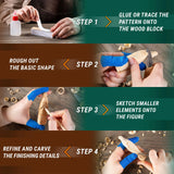Wizard Carving Kit – Complete Starter Whittling Kit for Beginners