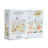 Wooden Tea Set & Tray - 12 Pieces