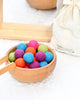 Wool Felt Balls in a Pouch - Sherbet Colours, Dragonfly Toys 