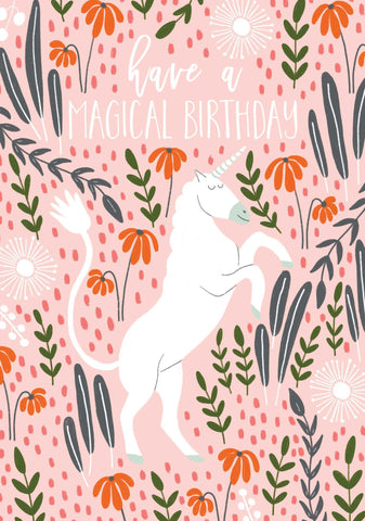 Greeting Card -Happy Birthday, Unicorn -Mel Armstrong