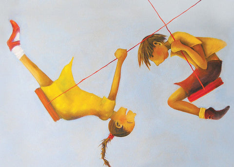 Greeting Card - Swing s- Annie White