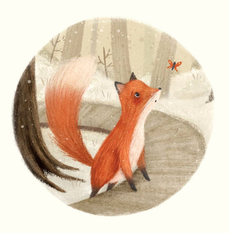 Greeting Card - Fox by Caroline McPherson