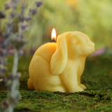 Bunny Candle – Pure Beeswax – Handcrafted Spring Decor