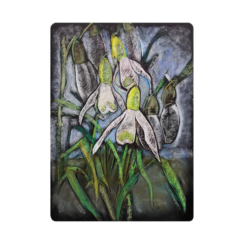 Chalkboard Art Cards Poster Snowdrops, Dragonfly Toys 
