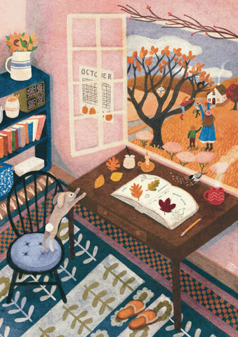 Greeting Card -Autumn by Elisabeth Dorrian