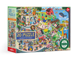 eeBoo 20 Pc Puzzle - Animals in Town