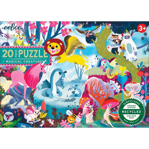 eeBoo 20 Pc Puzzle - Magical Creatures