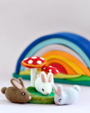 Felt Red Mushrooms Toadstools