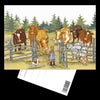 Postcard - Greta and the Cows -Margaretha Nordqvist