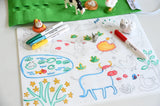Scribble Mat Reusable Colouring Portable Mat - On the Farm