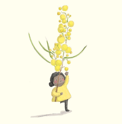 Greeting Card - 16 - Acacia Pycnantha by Jedda Robbaard