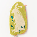 Morita MiW Pouch, Rabbit and White Grass Green