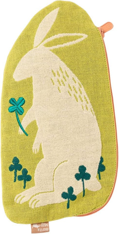 Morita MiW Pouch, Rabbit and White Grass Green Dragonfly Toys 
